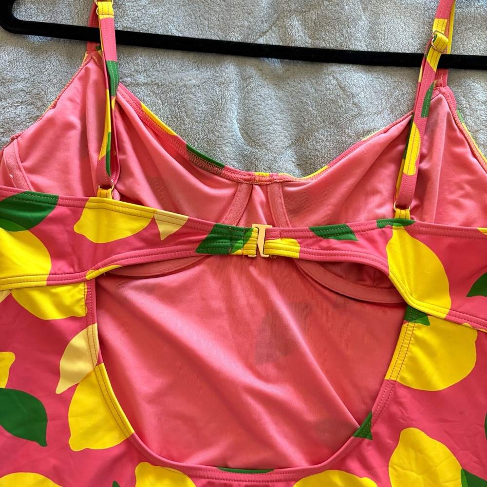 Kate Spade Women’s Pink Lemon-Print One-Piece Swimsuit - Picture 10 of 16